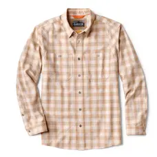 ORVIS TECH CHAMBRAY PLAID WORKSHIRT
