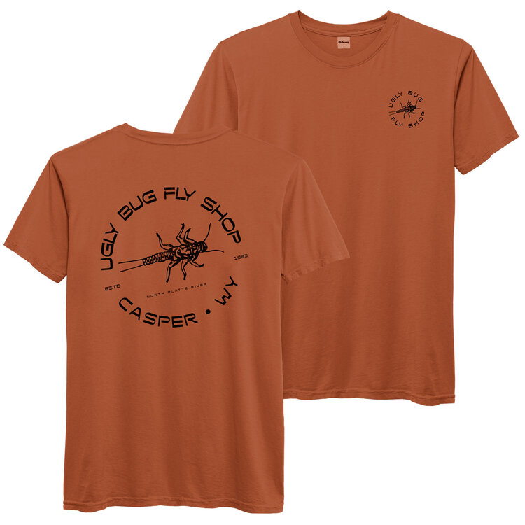 L2 BRANDS UGLY BUG FLY SHOP T SHIRT BURNT ORANGE
