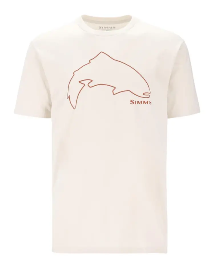 SIMMS M'S TROUT OUTLINE T-SHIRT