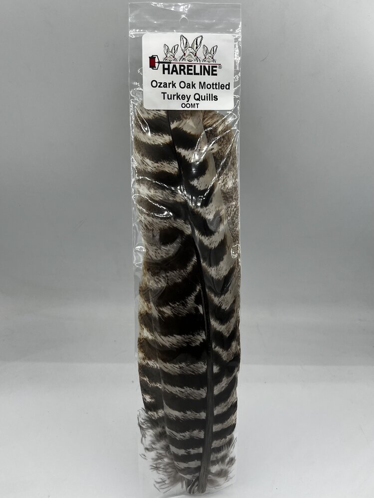 Hareline Dubbin OZARK OAK MOTTLED TURKEY QUILLS
