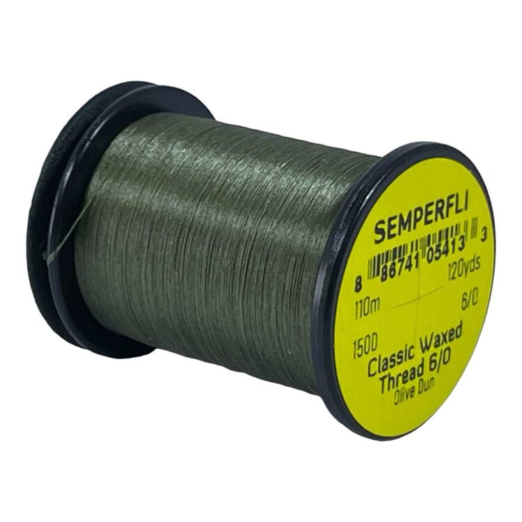 SEMPERFLI CLASSIC WAXED THREAD 120 YARDS 6/0