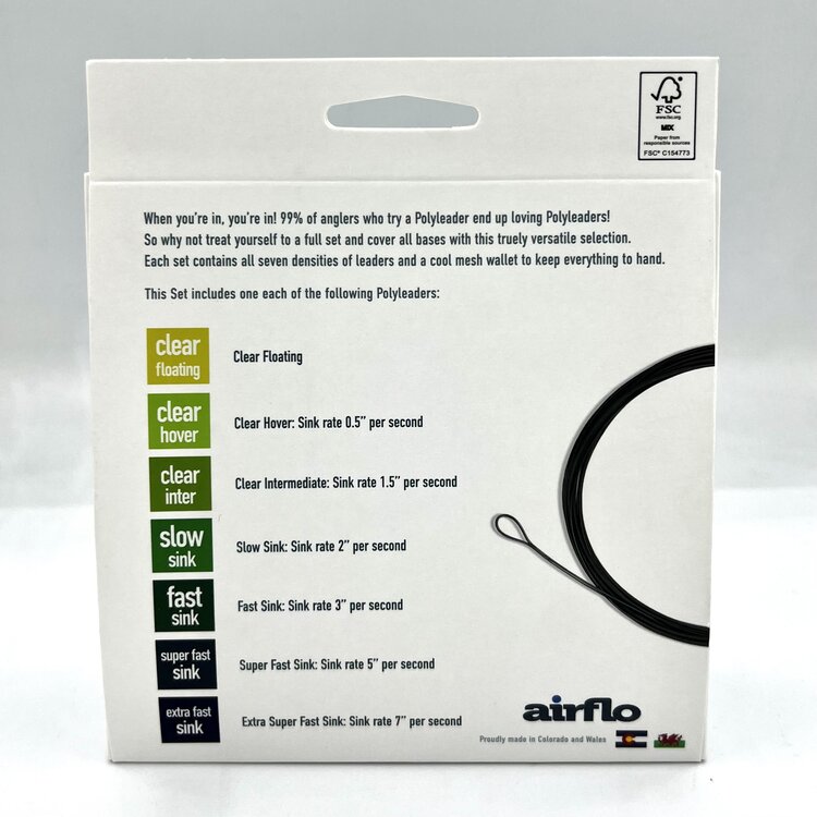 AIRFLO AIRFLO POLYLEADER SET- LIGHT TROUT- 5'