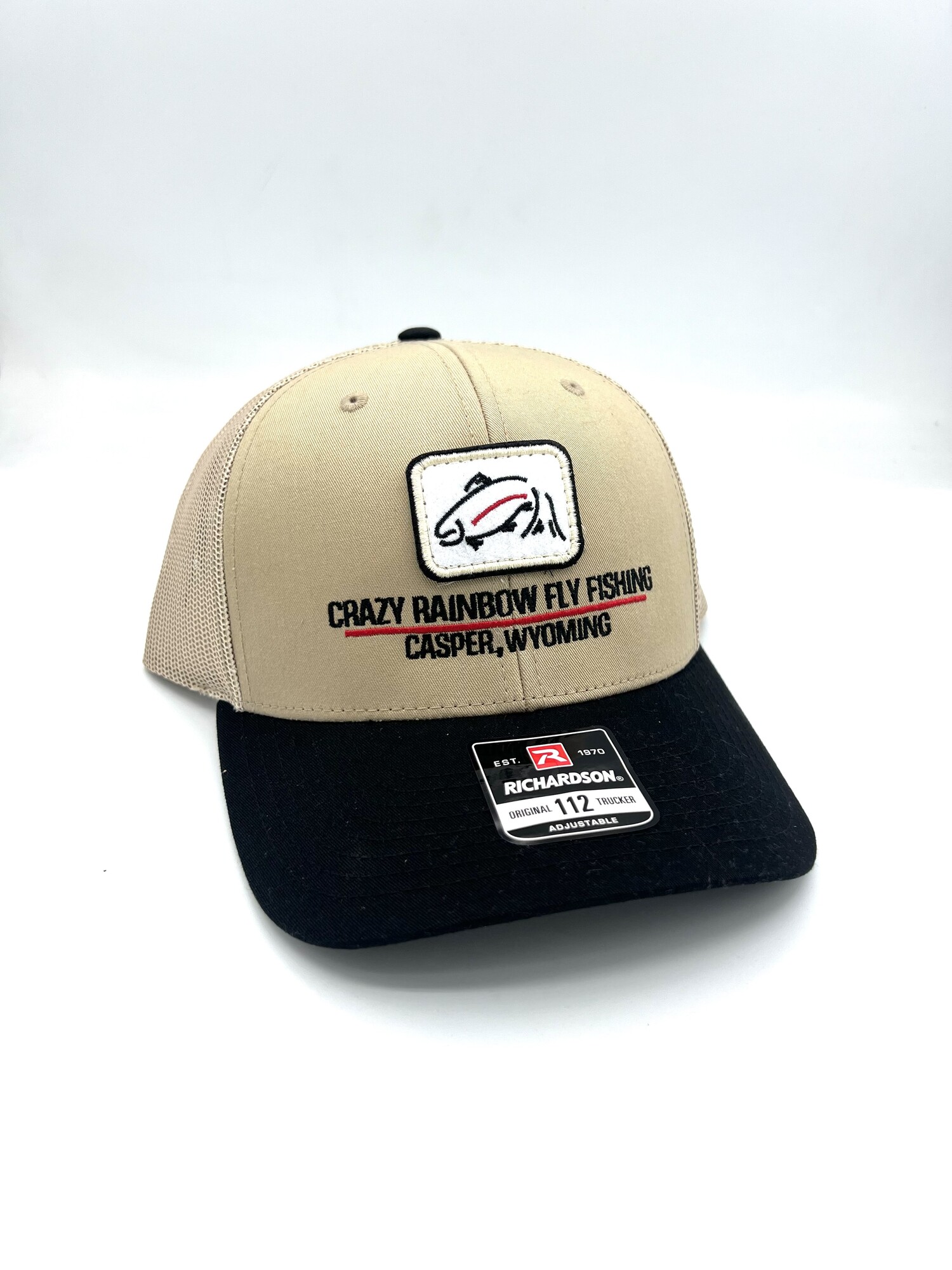 RICHARDSON CRAZY RAINBOW FLY FISHING LOGO HAT Ugly Bug Fly Shop