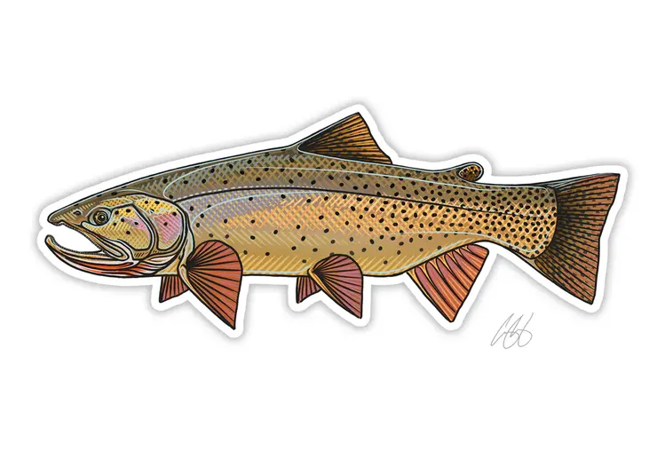 CASEY UNDERWOOD Snake River Cutty Decal by Casey Underwood