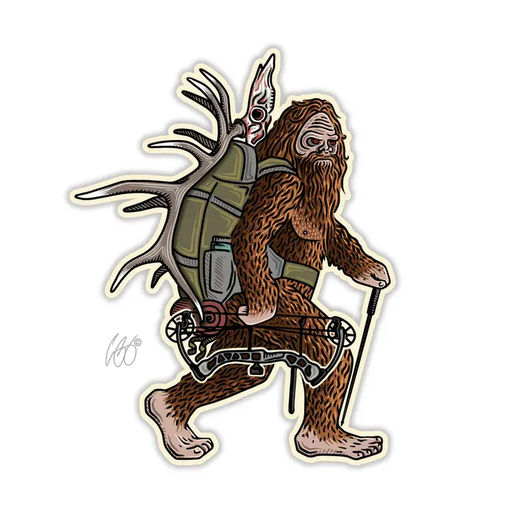 CASEY UNDERWOOD BOW SQUATCH STICKER