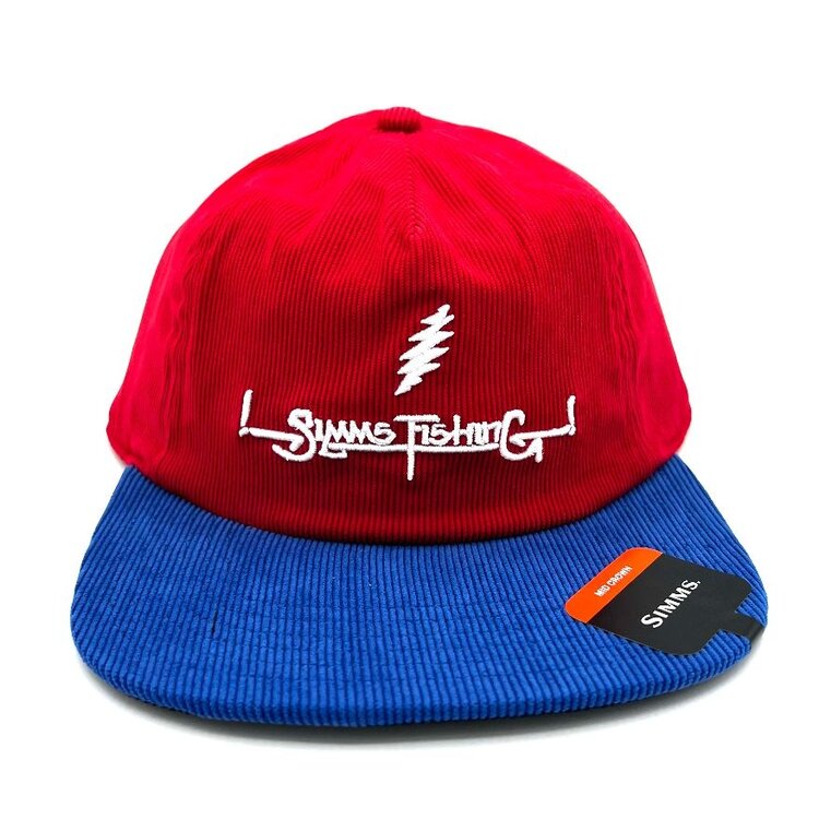 SIMMS SIMMS GRATEFUL DEAD DOUBLE HAUL CORDUROY CAP- LIGHTNING SCRIPT