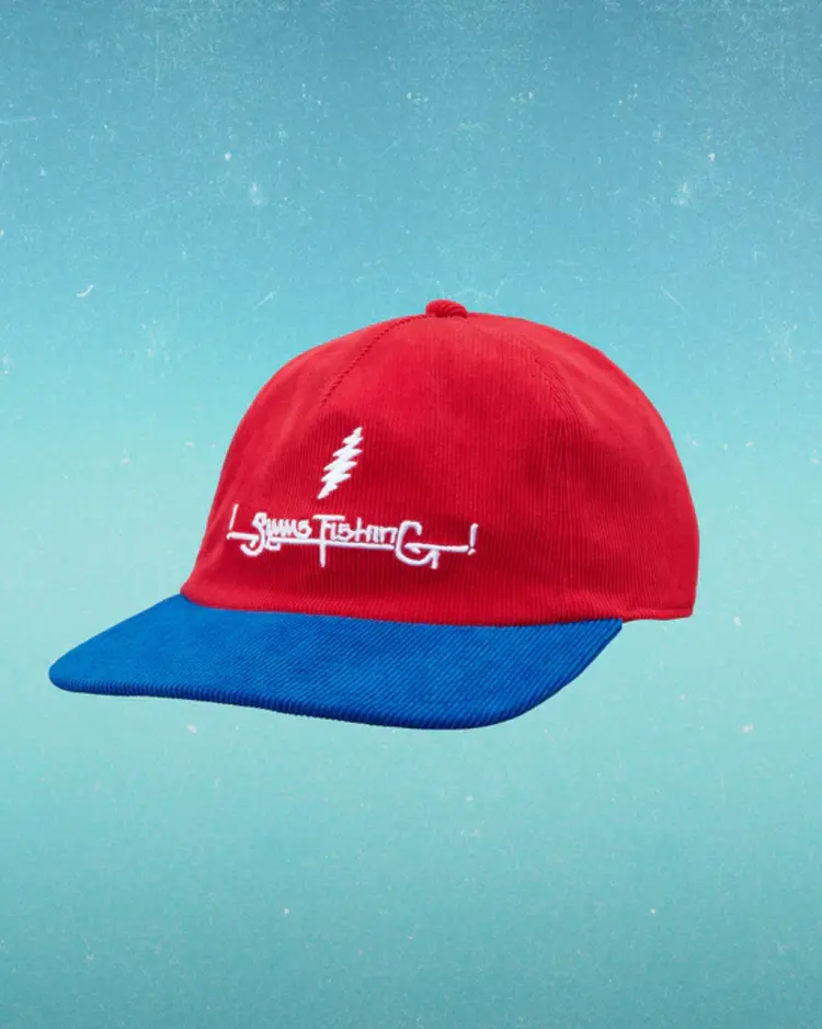 SIMMS SIMMS GRATEFUL DEAD DOUBLE HAUL CORDUROY CAP- LIGHTNING SCRIPT