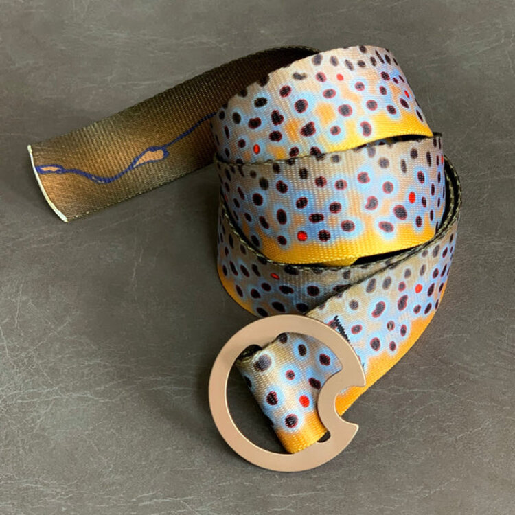 DRIFT BELT COMPANY BROWN TROUT LIFESTYLE BELT
