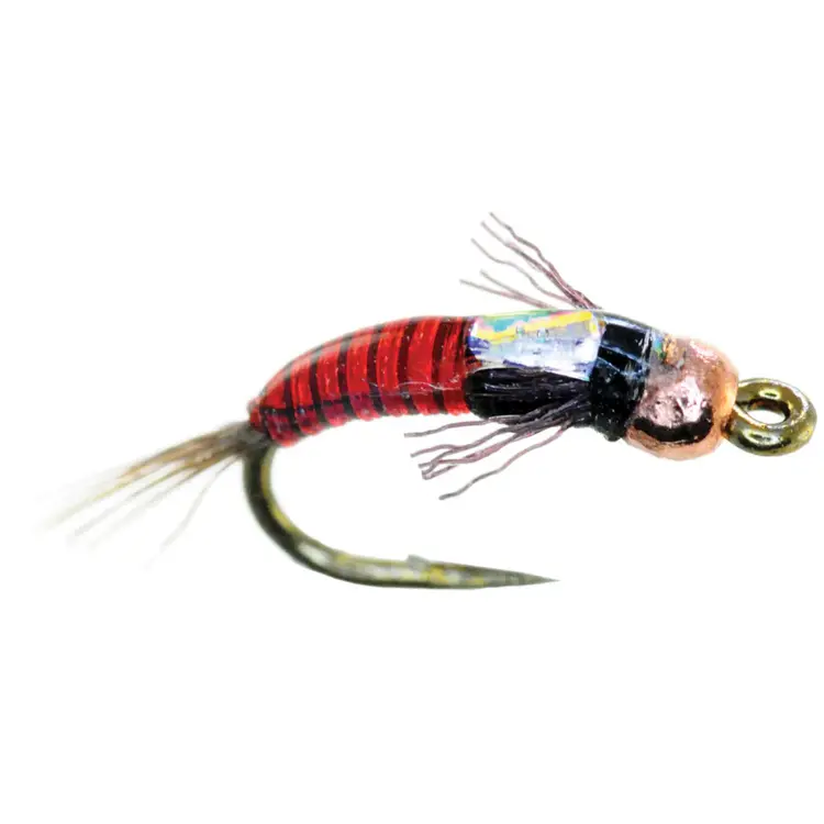 Umpqua Feather Merchants JUJU BAETIS RED W/ TUNG. BEAD #20