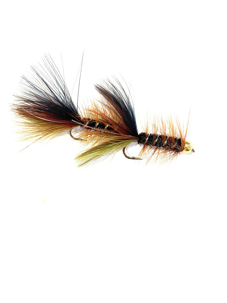 Dream Cast Fly Fishing ARTICULATED THIN MINT W/ TUNGSTEN BEAD HEAD #4