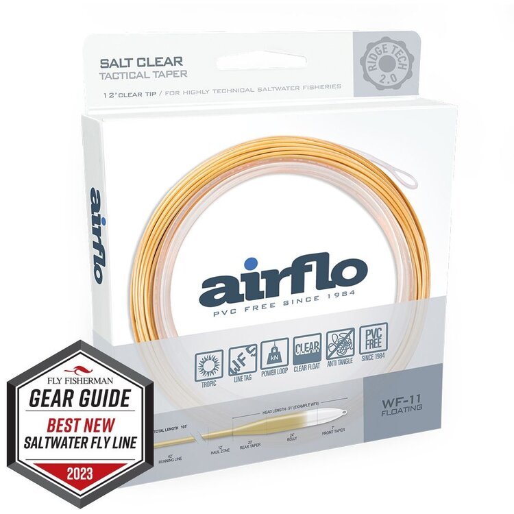AIRFLO AIRFLO FLATS TACTICAL RIDGE 2.0 12FT CLEAR TIP WF12