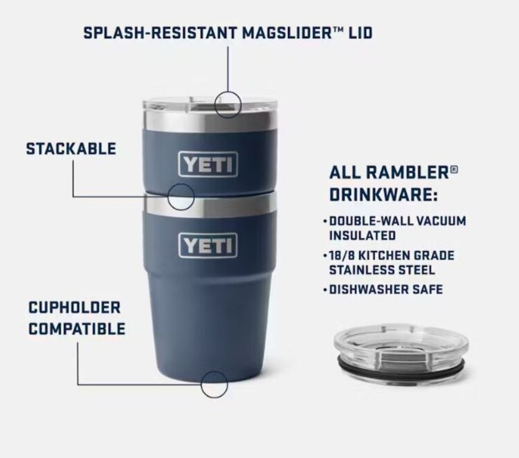 Yeti RAMBLER 16 OZ STACKABLE CUP