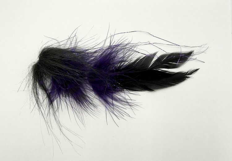 Montana Fly Company Cj's Big Johnson 1/0 Black/ Purple 3 pack