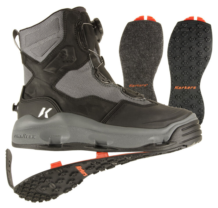 Korkers KORKERS DARKHORSE WADING BOOT size 8
