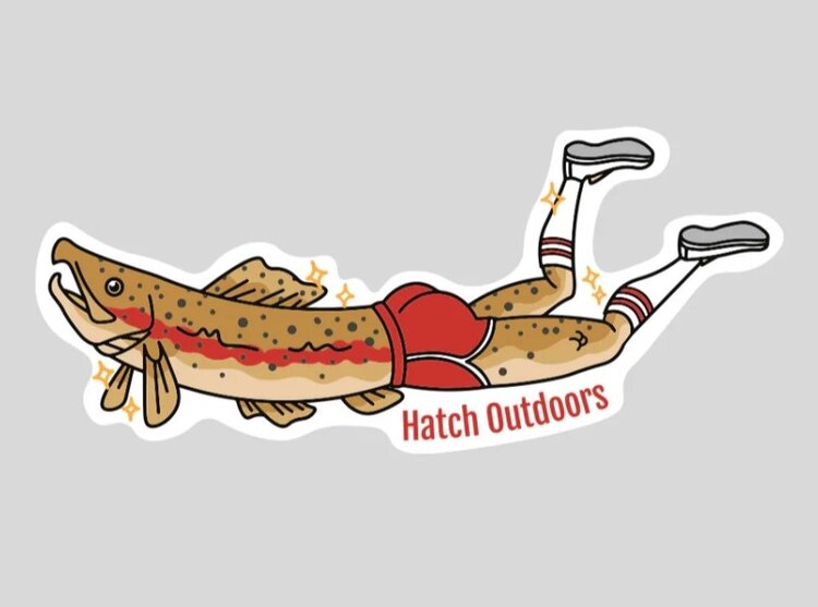 Hatch Outdoors THE MERTROUT STICKER, CUTTHROAT TROUT