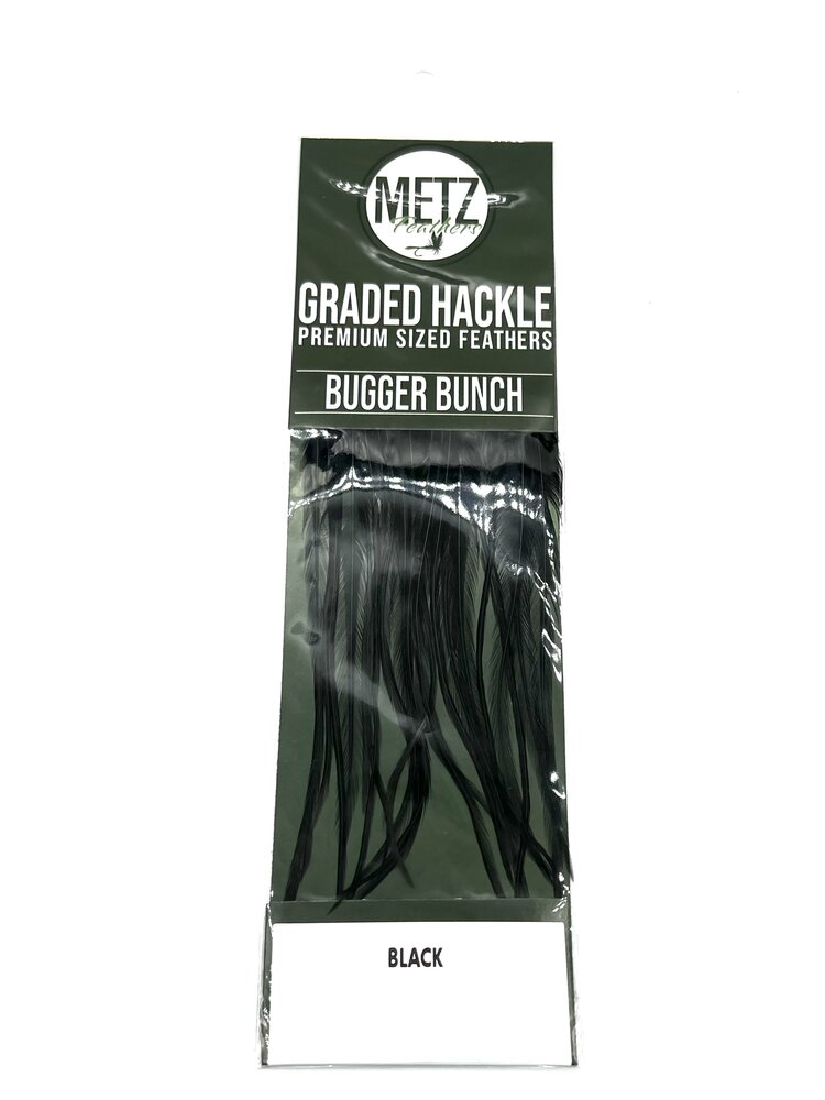METZ HACKLE BUGGER BUNCH