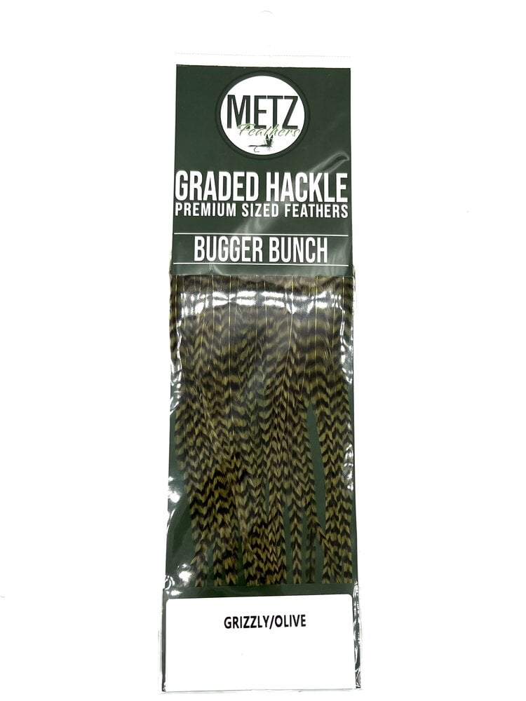 METZ HACKLE BUGGER BUNCH