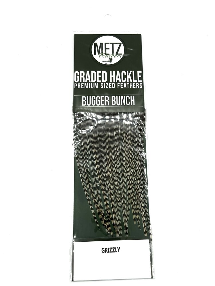 METZ HACKLE BUGGER BUNCH