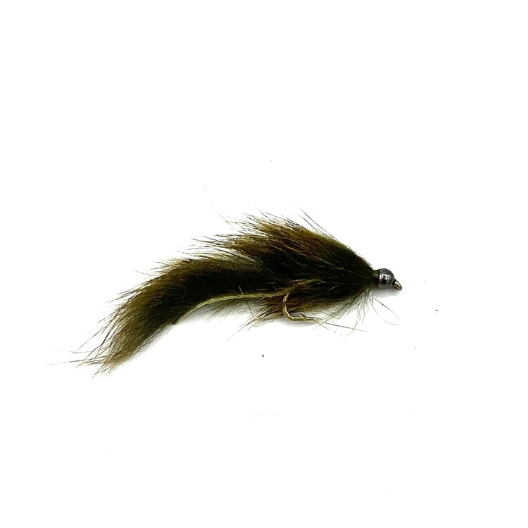 Solitude Fly Company BH PINE SQUIRREL LEECH OLIVE #10