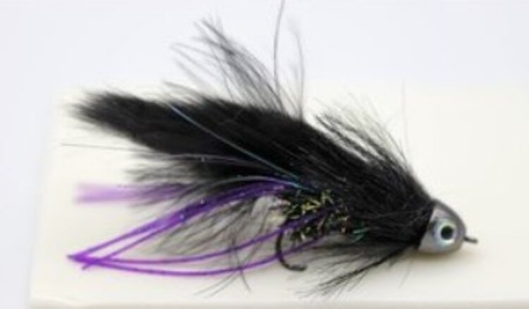 Dream Cast Fly Fishing HAMRICK'S ALL YOU NEED BLACK CRYSTAL #2 3 PACK