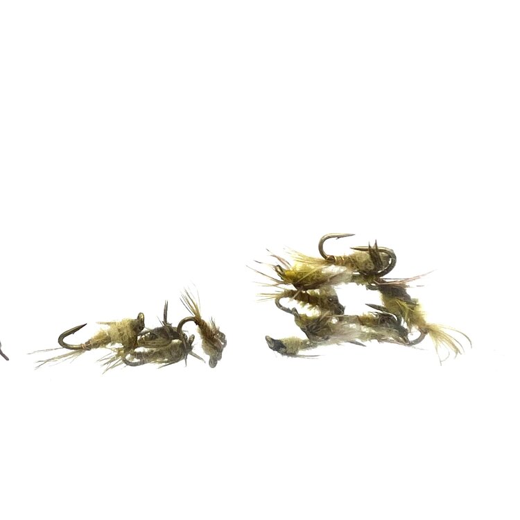 Ugly Bug Fly Shop REAL DEAL POINT FLY OLIVE GRAB BAG- 10 PER BAG