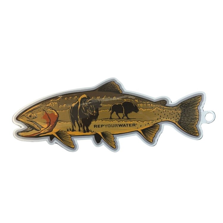 Rep Your Water REP YOUR WATER BISON TROUT STICKER