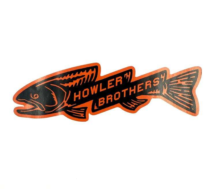 HOWLER BROS TROUT BOLT STICKER RED