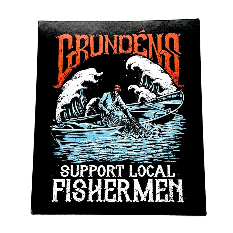grundens SUPPORT LOCAL FISHERMEN STICKER