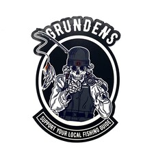 grundens SUPPORT YOUR LOCAL FISHING GUIDE STICKER