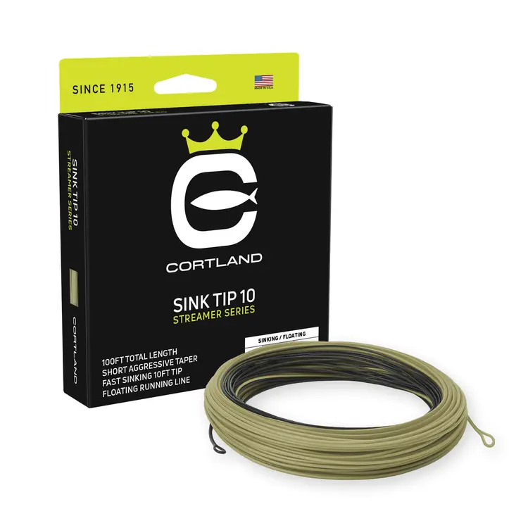 cortland line company STREAMER SINK TIP 10 FLY LINE