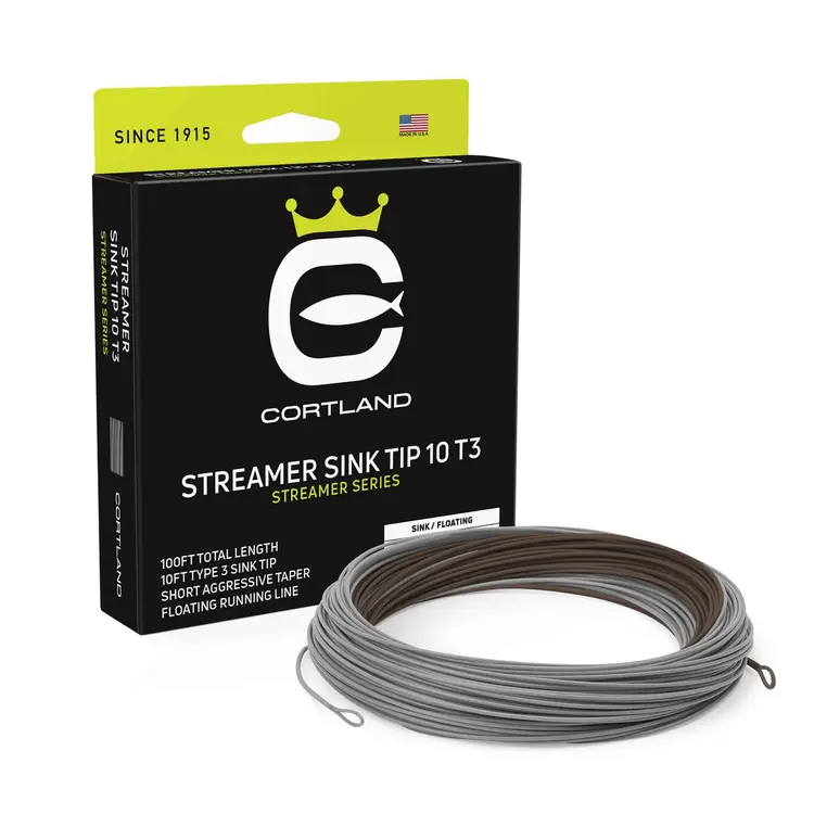 cortland line company STREAMER SINK TIP 10 T3 FLY LINE
