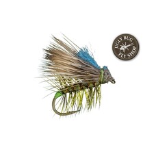 Ugly Bug Fly Shop HOT SPOT ELK HAIR CADDIS OLIVE #18 GRAB BAG- 5 PER BAG