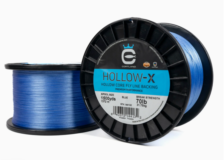 cortland line company HOLLOW X BACKING 70 LB BLUE 600 YRD
