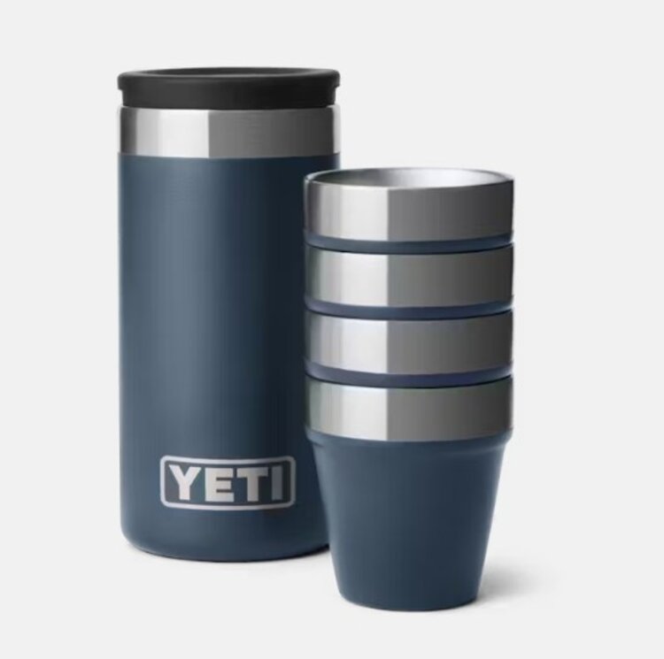 Yeti SHOT GLASSES AND CASE NAVY