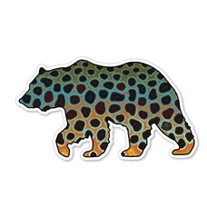 CASEY UNDERWOOD BEAR BROWN STICKER
