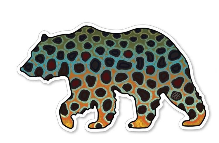 CASEY UNDERWOOD BEAR BROWN STICKER