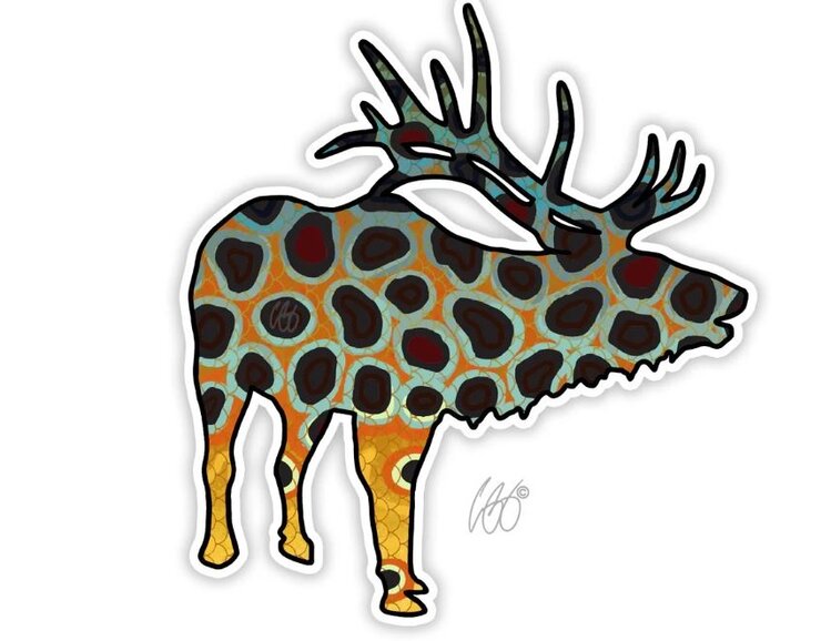 CASEY UNDERWOOD ELK BROWN DECAL