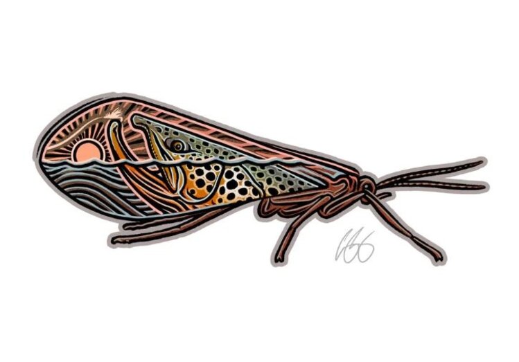 CASEY UNDERWOOD CADDIS SCAPE STICKER