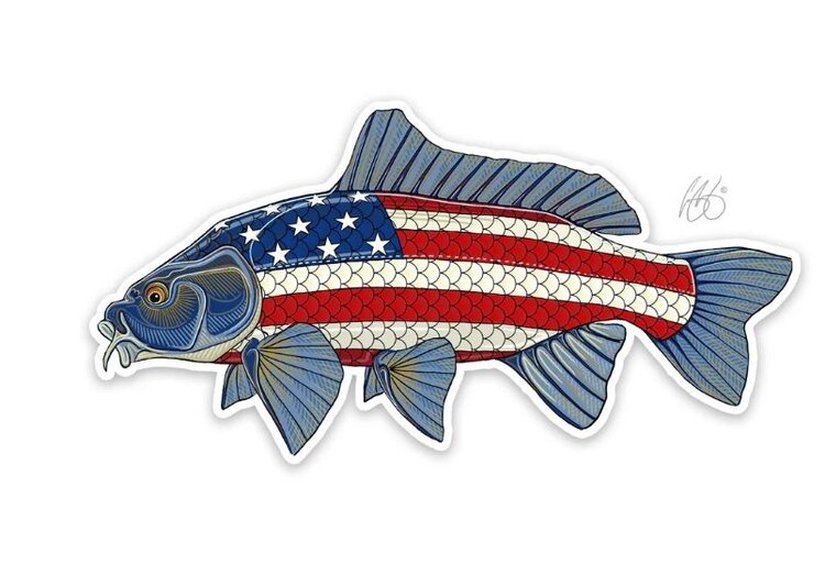 CASEY UNDERWOOD USA CARP STICKER