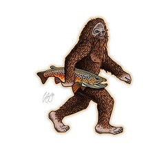 CASEY UNDERWOOD BROWN SQUATCH DECAL UNDERWOOD