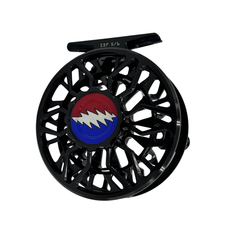 ABEL REELS ABEL REEL SDF BLACK PORTED GRATEFUL DEAD LIGHTNING BOLT 5/6