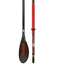 Sawyer Paddles & Oars SAWYER SMOKER BANDIT CARBON FIBER OAR SHOAL CUT BLADE 9' RED ROPE