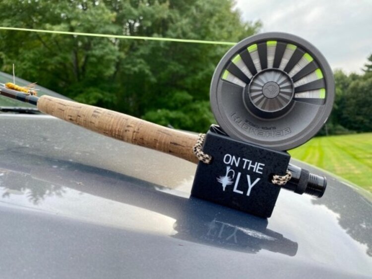 ON THE FLY ON THE FLY- FLY ROD AND REEL HOLDER