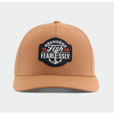 grundens FISH FEARLESSLY VENTED HAT LODEN