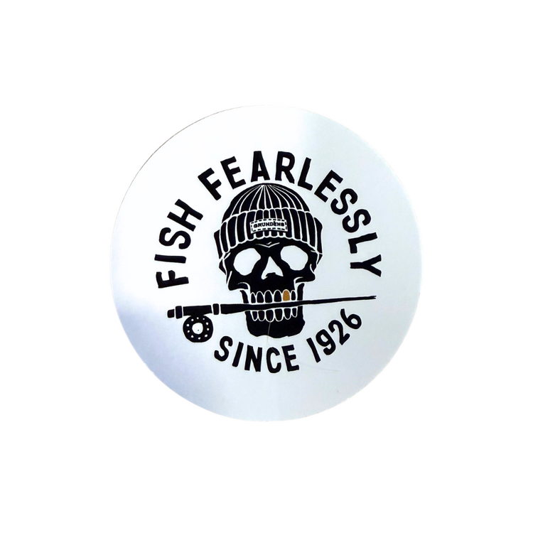 grundens DEAD STICK STICKER WHITE