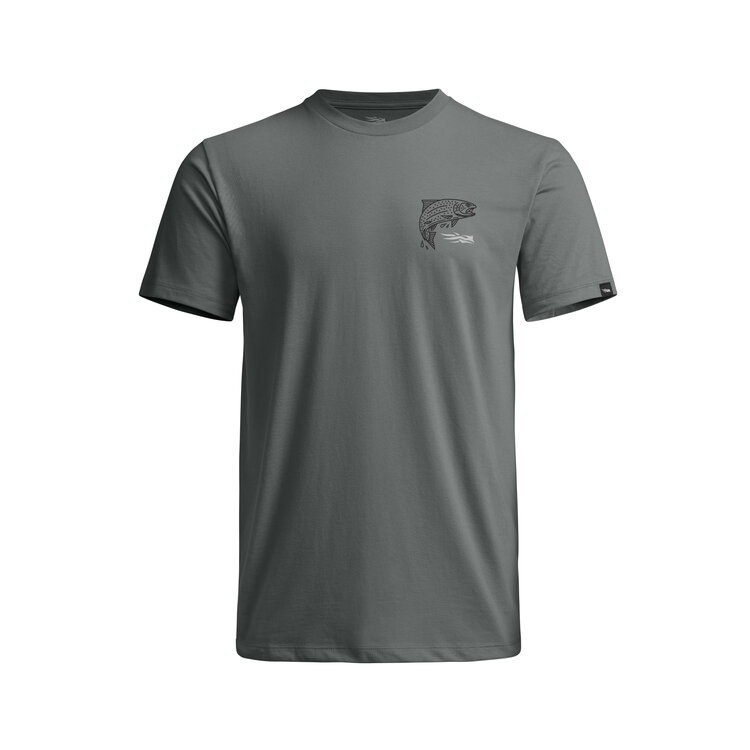 SITKA SITKA TARGET TEE GREY TROUT