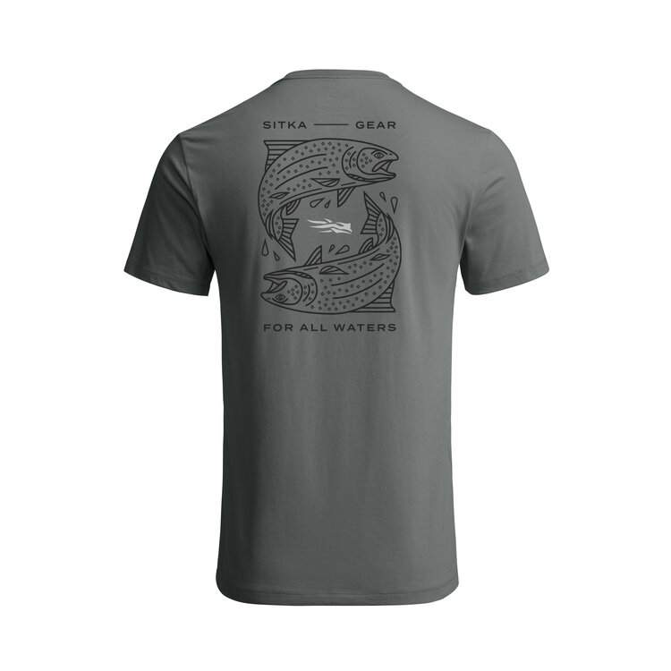 SITKA SITKA TARGET TEE GREY TROUT