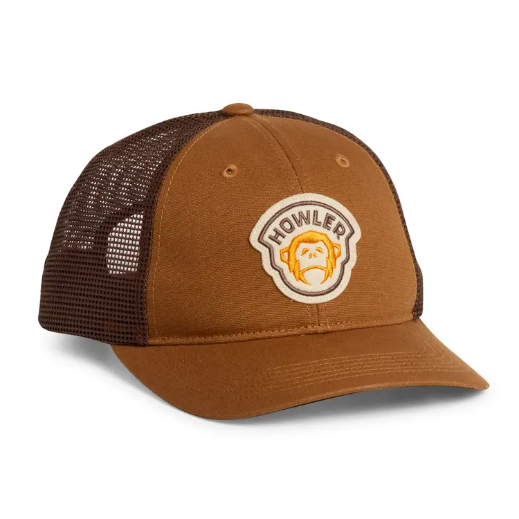 HOWLER BROS EL MONO BADGE HAT- DUCK BROWN