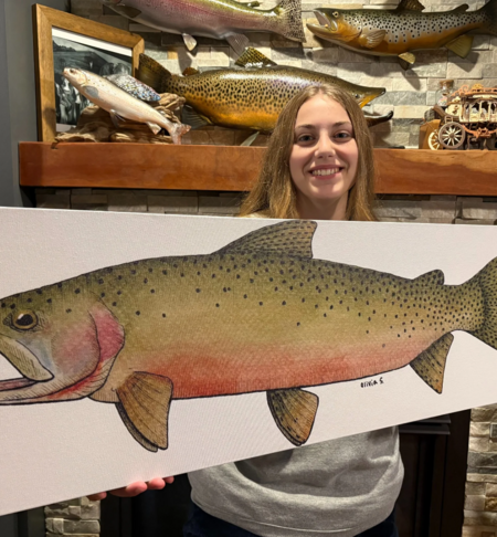 A 15 year old with a passion for art and fly fishing! 
