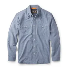 ORVIS TECH CHAMBRAY WESTERN SHIRT